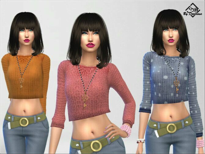 sims 4 cc spring pullover by devirose 2