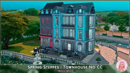 Spring Steppes Townhouse At Mikkimur Sims 4 CC