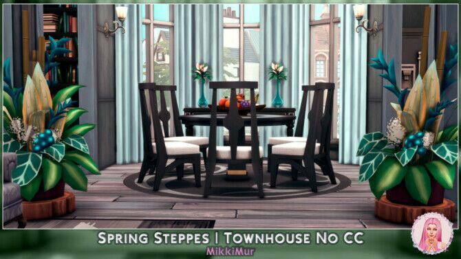 sims 4 cc spring steppes townhouse at mikkimur 3