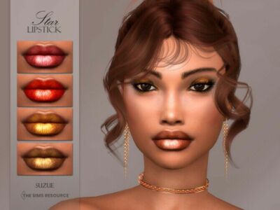 Star Lipstick N31 By Suzue Sims 4 CC