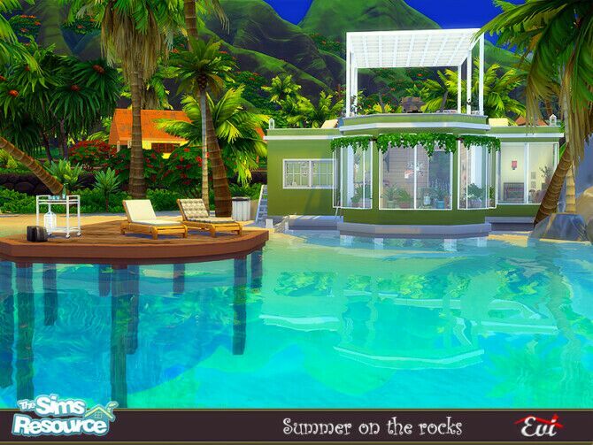 sims 4 cc summer on the rocks by evi 2