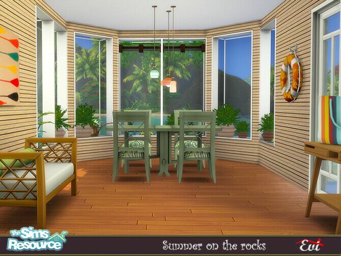 sims 4 cc summer on the rocks by evi 4