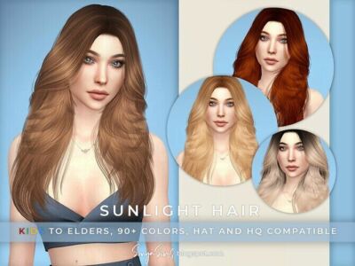 Sunlight Hair Females By Sonyasims CC Sims 4 CC