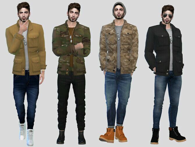 Surge Basic Military Jacket By Mclaynesims Sims 4 CC