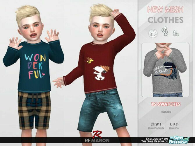 Sweater 01 Md T By Remaron Sims 4 CC