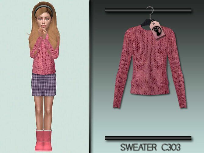 Sweater C303 By Turksimmer Sims 4 CC