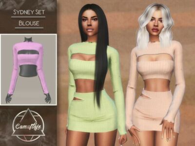 Sydney SET (Blouse) By Camuflaje Sims 4 CC