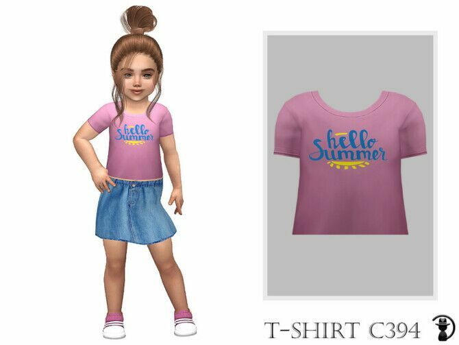 T-Shirt C394 By Turksimmer Sims 4 CC