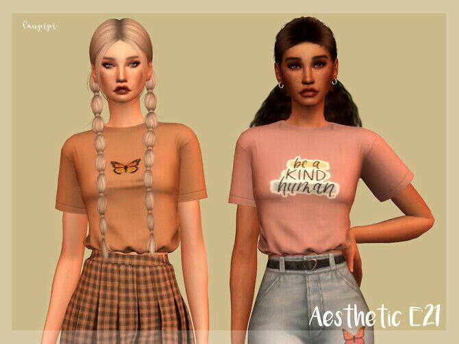 T-Shirt TP385 By Laupipi Sims 4 CC