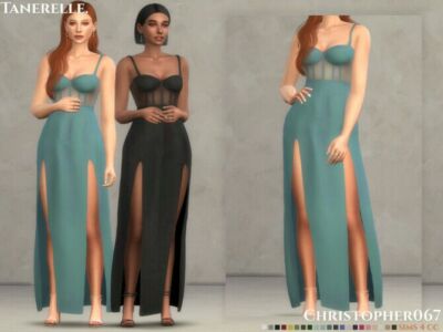 Tanerelle Dress By Christopher067 Sims 4 CC