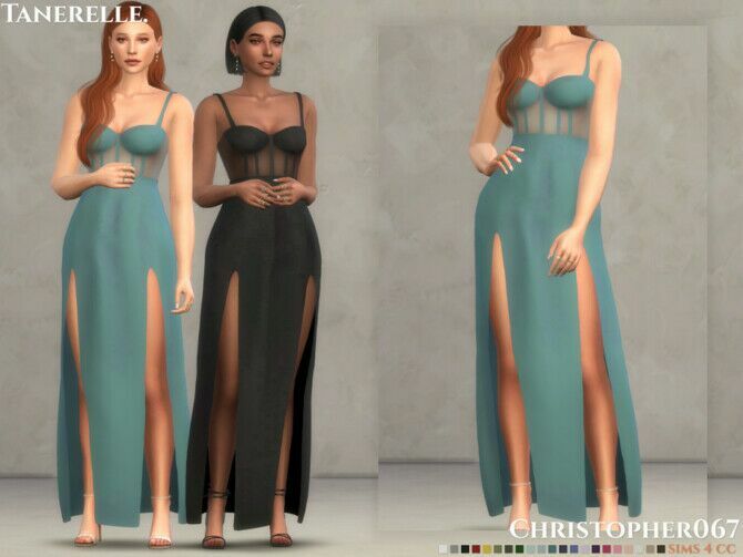 Tanerelle Dress By Christopher067 Sims 4 CC