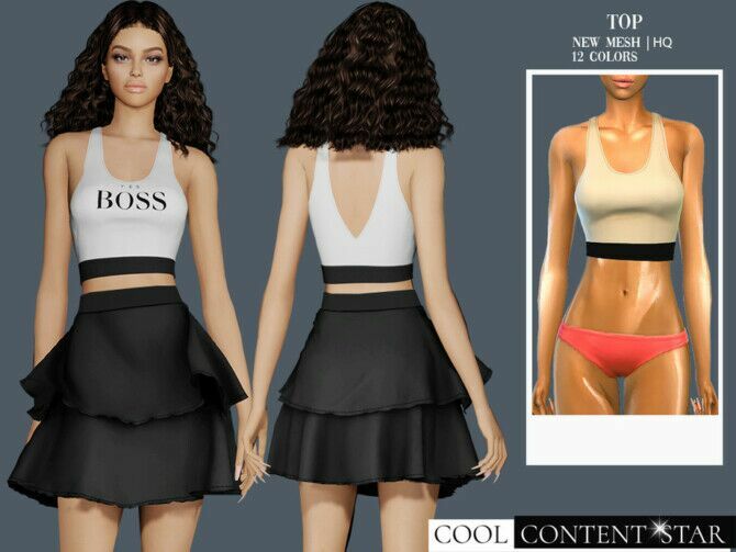 Tank Top By Sims2Fanbg Sims 4 CC