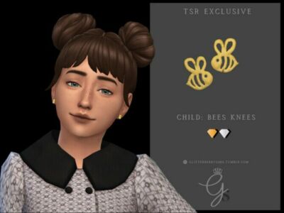 The Bees Knees Earrings Child By Glitterberryfly Sims 4 CC