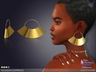 The Perfect Night Keondra Earrings By Feyona Sims 4 CC