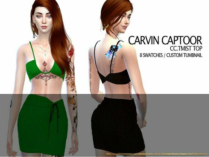 Tmist TOP By Carvin Captoor Sims 4 CC