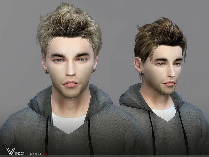 TO0124 Hair For Males By Wingssims Sims 4 CC