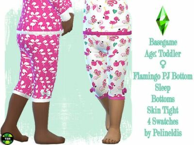 Toddler Flamingo Pyjamas Bottom By Pelineldis