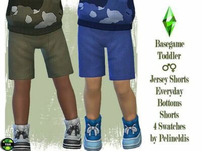 Toddler Jersey Shorts By Pelineldis Sims 4 CC