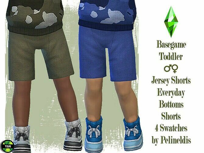 Toddler Jersey Shorts By Pelineldis Sims 4 CC