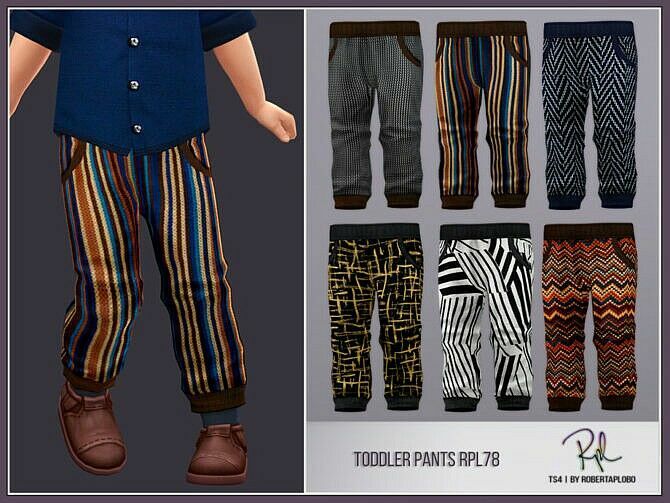 Toddler Pants RPL78 By Robertaplobo Sims 4 CC