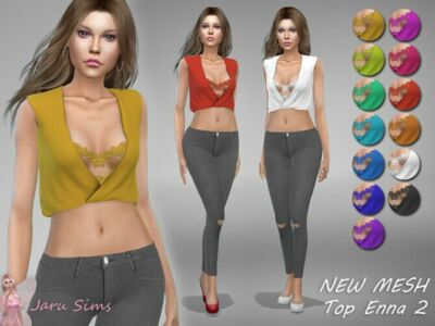 Top Enna 2 By Jaru Sims Sims 4 CC