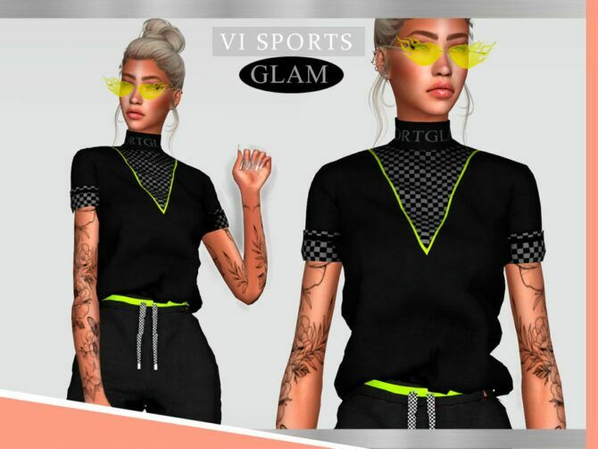 TOP Sportglam VI – III By VIY Sims Sims 4 CC