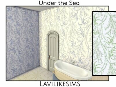 Under The SEA Wallpaper By Lavilikesims Sims 4 CC