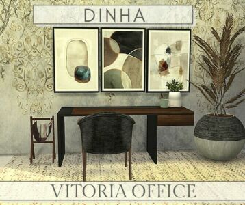 Vitoria Office At Dinha Gamer Sims 4 CC