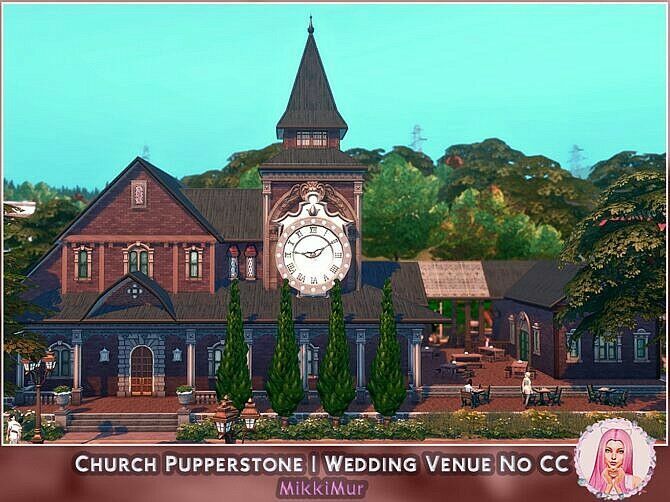 Wedding Venue Church Pupperstone At Mikkimur Sims 4 CC