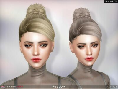 Willow Hair 138 By Tsminhsims Sims 4 CC