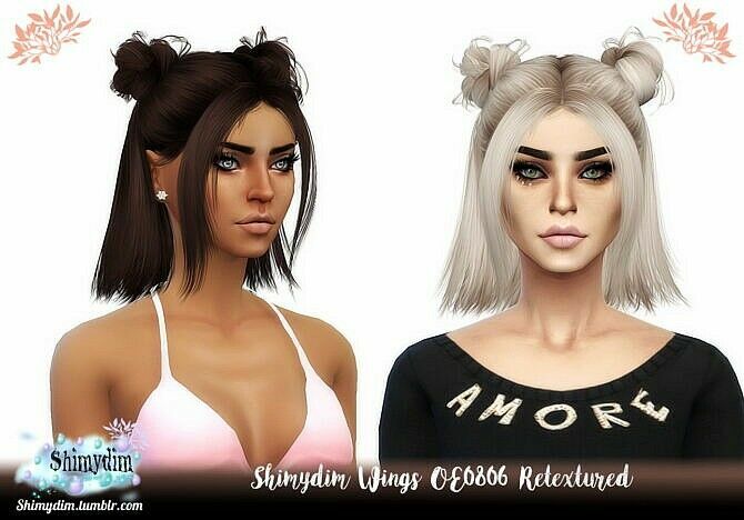 Wings To0206 Hair Retexture At Shimydim Sims Sims 4 CC