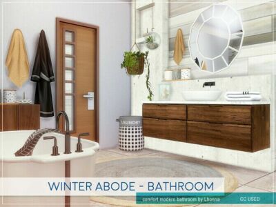 Winter Abode Bathroom By Lhonna