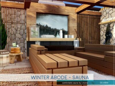 Winter Abode Sauna By Lhonna Sims 4 CC