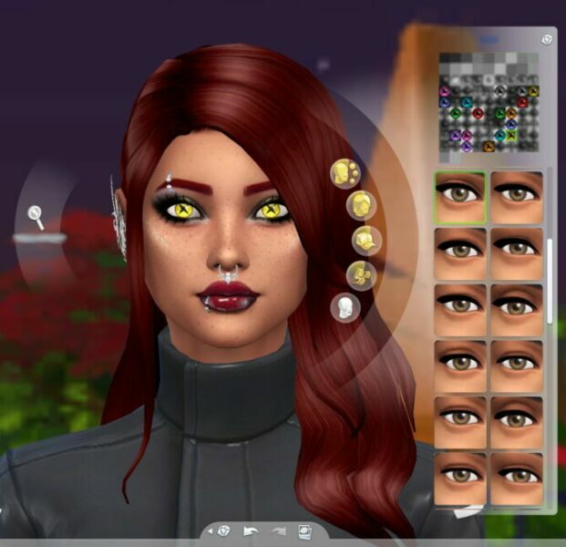 sims 4 cc x shaped pupils black or white sclera by serpentia 2