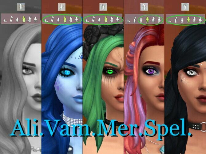 sims 4 cc x shaped pupils black or white sclera by serpentia 4