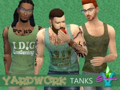 Yardwork Tanks By Simmiev Sims 4 CC