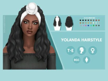 Yolana Hair By Simcelebrity00 Sims 4 CC