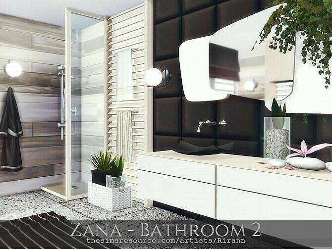 Zana Bathroom 2 By Rirann Sims 4 CC