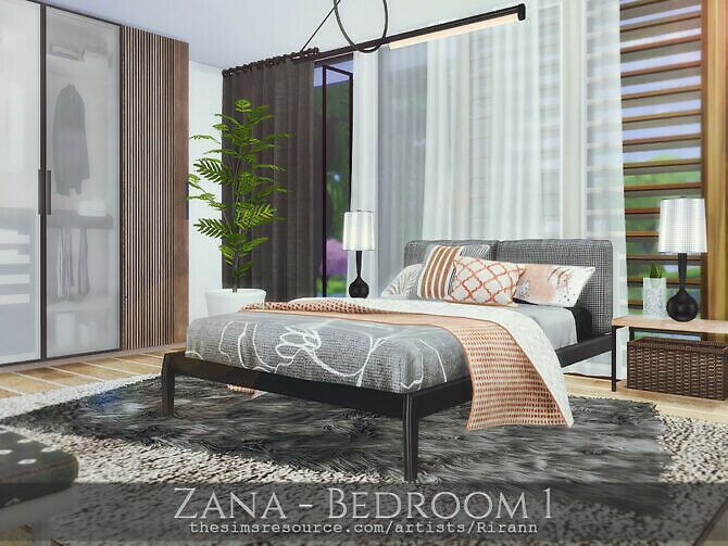 Zana Bedroom 1 By Rirann Sims 4 CC