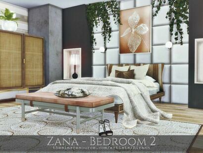 Zana Bedroom 2 By Rirann Sims 4 CC