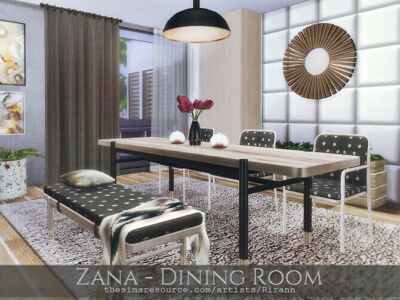 Zana Dining Room By Rirann Sims 4 CC