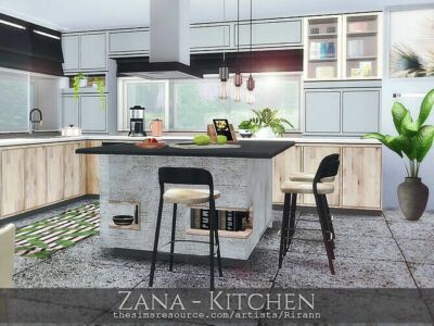 Zana Kitchen By Rirann Sims 4 CC