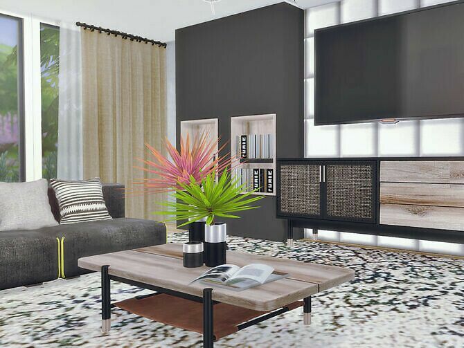 sims 4 cc zana living room by rirann 2