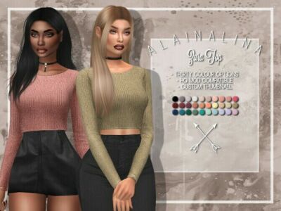 Zara TOP At Alainalina Sims 4 CC