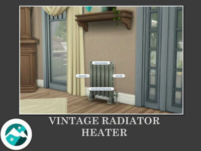 Vintage Radiator Heater By Teknikah Sims 4 CC
