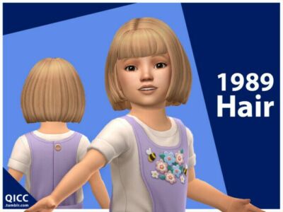 1989 Hair For Toddler By Qicc Sims 4 CC