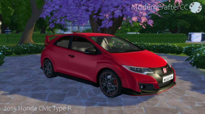 2015 Honda Civic Type R At Modern Crafter CC Sims 4 CC