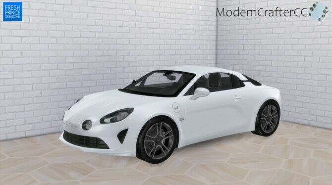 2018 Alpine A110 At Modern Crafter CC Sims 4 CC