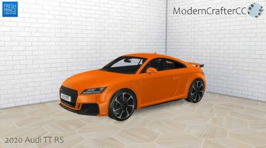 2020 Audi TT RS At Modern Crafter CC Sims 4 CC