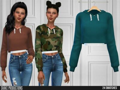 605 Sweatshirt By Shakeproductions Sims 4 CC